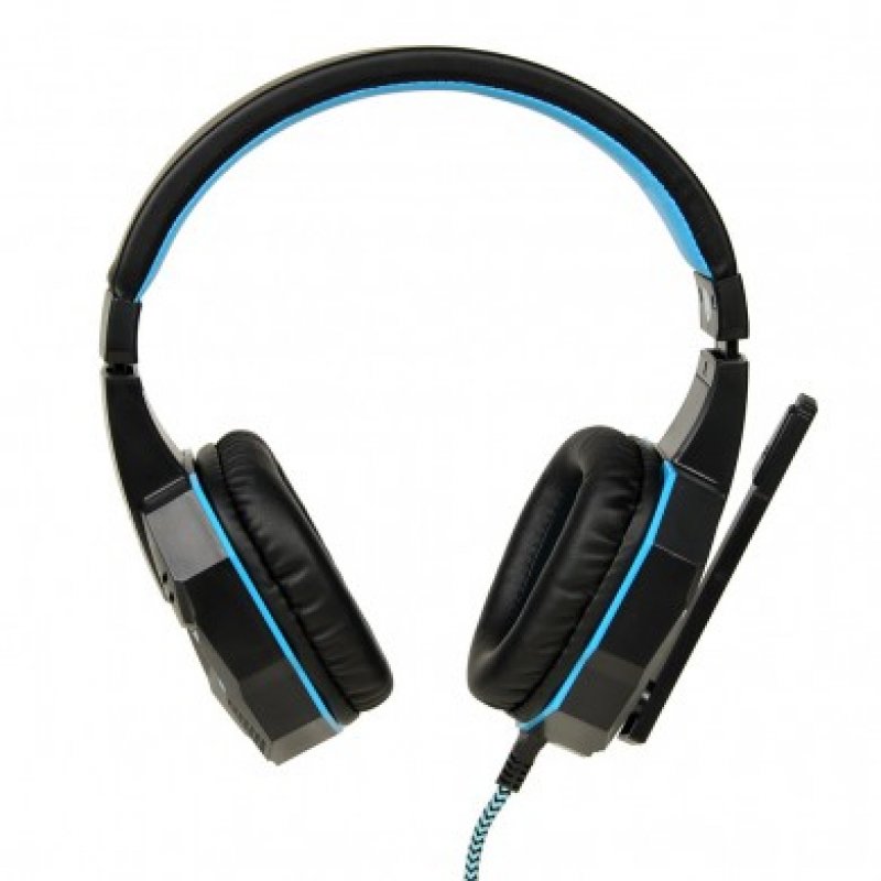 iBox X8 Headset Wired Head-band Gaming Black Blue