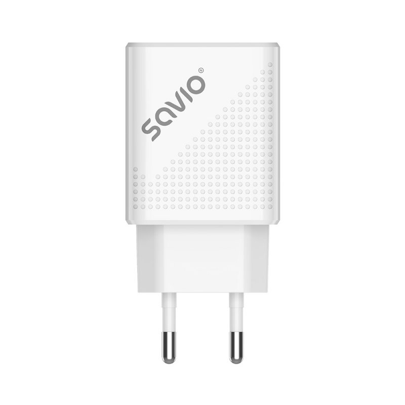Savio LA-04 USB Type A & Type C Quick Charge Power Delivery 3.0 Indoor Smartphone, Tablette Blanc Intérieure