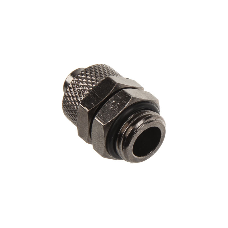 Anschluss gerade G1/4 Zoll AG auf 11/8mm - nickel schwarz