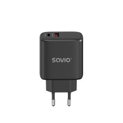 Savio LA-06/B USB Quick Charge Power Delivery 3.0 30W Internal charger Headset, Mouse, Tablet, Telephone, Watch Black