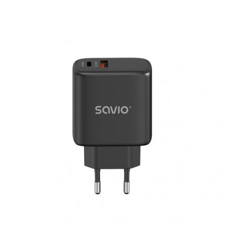Savio LA-06/B USB Quick Charge Power Delivery 3.0 30W Internal charger Casque, Souris, Tablette, téléphone, Montre