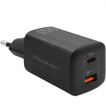 Qoltec 50766 chargeur d'appareils mobiles Ordinateur portable, Consoles portables, Chargeur électrique, Smartphone,