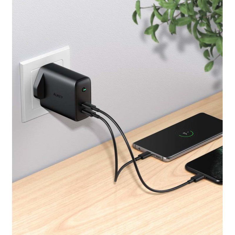 AUKEY PA-D2 chargeur d'appareils mobiles Netbook, Smartphone, Tablette Noir Secteur, CC Intérieure