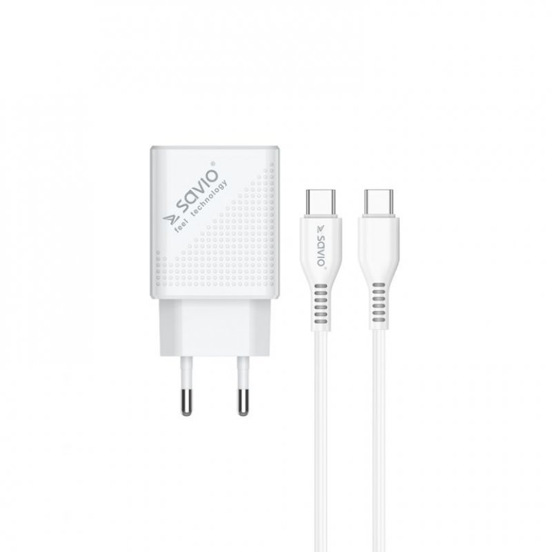 Savio LA-05 chargeur d'appareils mobiles Smartphone Blanc Secteur Charge rapide Intérieure