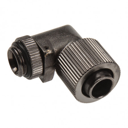 Anschluss 90 Grad G1/4 Zoll auf 13/10mm - II, nickel schwarz