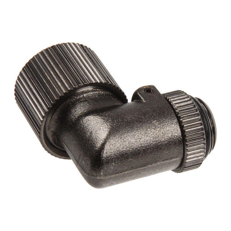 Anschluss 90 Grad G1/4 Zoll auf 13/10mm - II, nickel schwarz