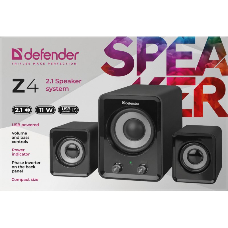 Computer speakers DEFENDER Z4 2.1 11W USB