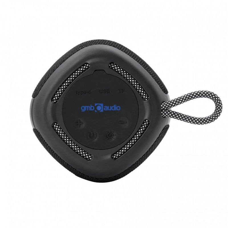 Gembird SPK-BT-LED-03-BK portable/party speaker Black 5 W