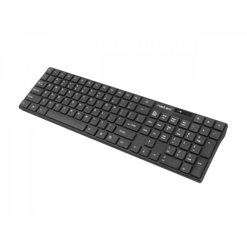 NATEC Stingray clavier Souris incluse RF sans fil QWERTY Anglais américain Noir
