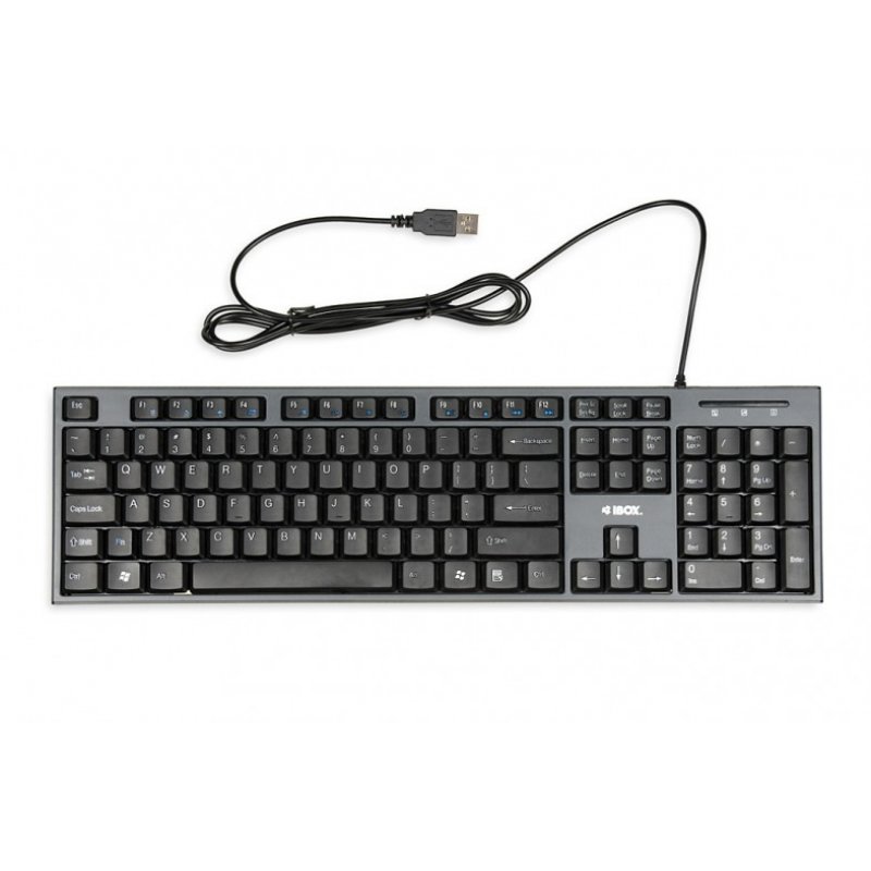 iBox IKMS606 keyboard Mouse included USB QWERTY UK English Black