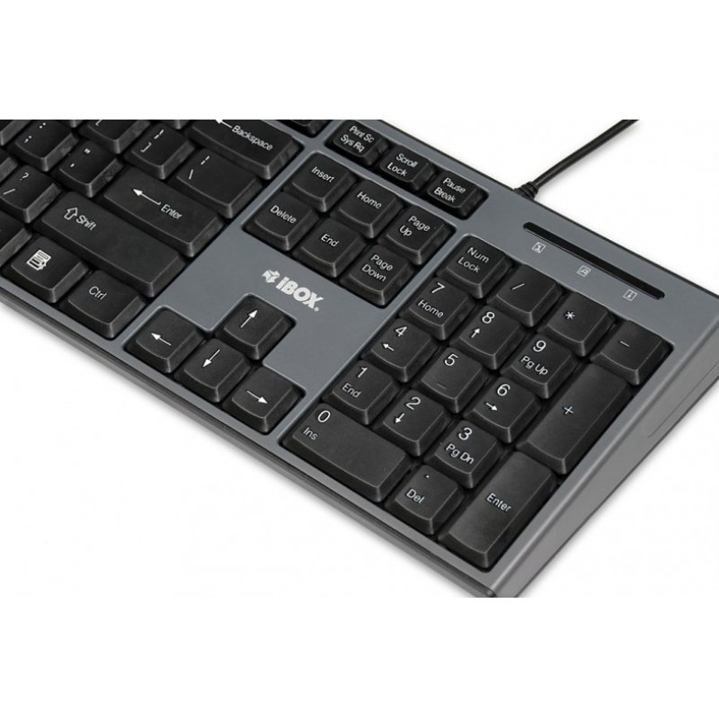 iBox IKMS606 keyboard Mouse included USB QWERTY UK English Black