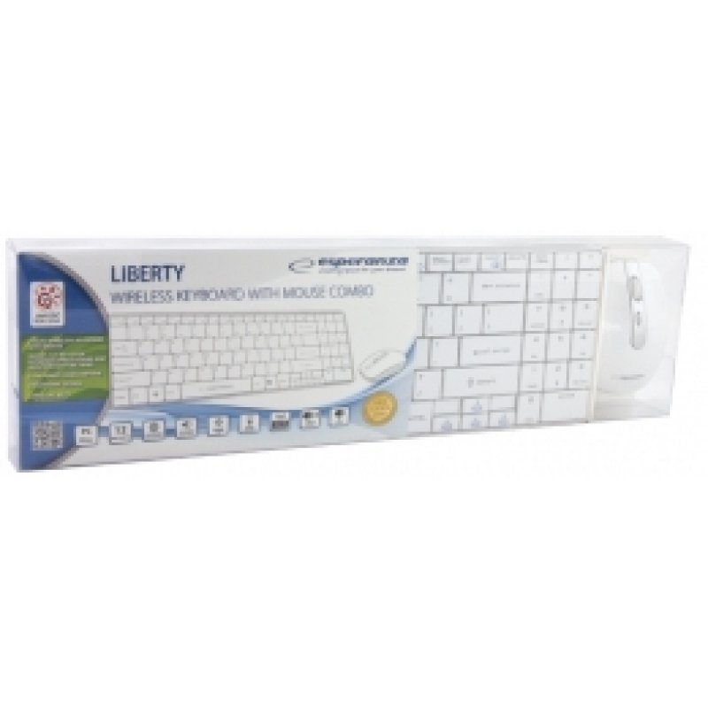 Esperanza EK122W keyboard RF Wireless QWERTY White
