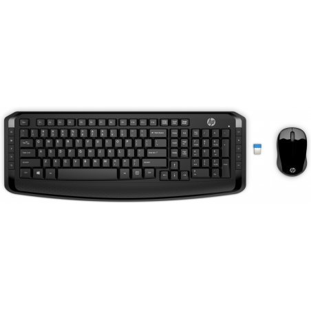 HP 300 keyboard RF Wireless Black