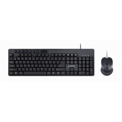 Gembird KBS-UM-04 clavier Souris incluse USB QWERTY Anglais américain Noir