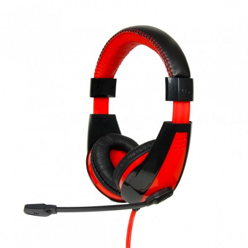 iBox SHPI1528MV écouteur/casque Avec fil Arceau Jouer Noir, Rouge