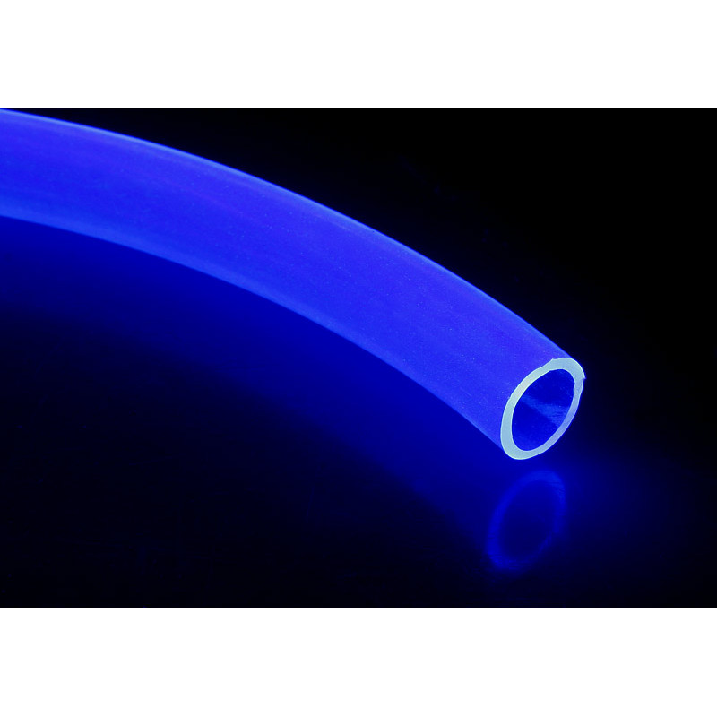 PVC-Schlauch 13/10mm - klar / UV blue - 1m