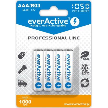 Everactive EVHRL03-1050 pile domestique Batterie rechargeable AAA Hybrides nickel-métal (NiMH)