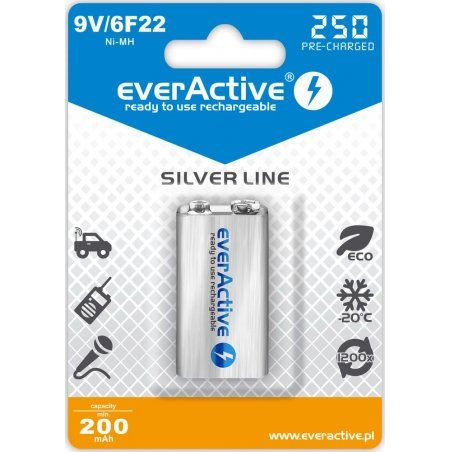 Everactive EVHRL22-250 household battery Rechargeable battery 9V Nickel-Metal Hydride (NiMH)