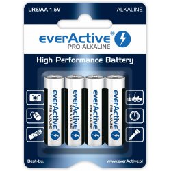 Alkaline batteries everActive Pro Alkaline LR6 AA - blister card - 4 pieces