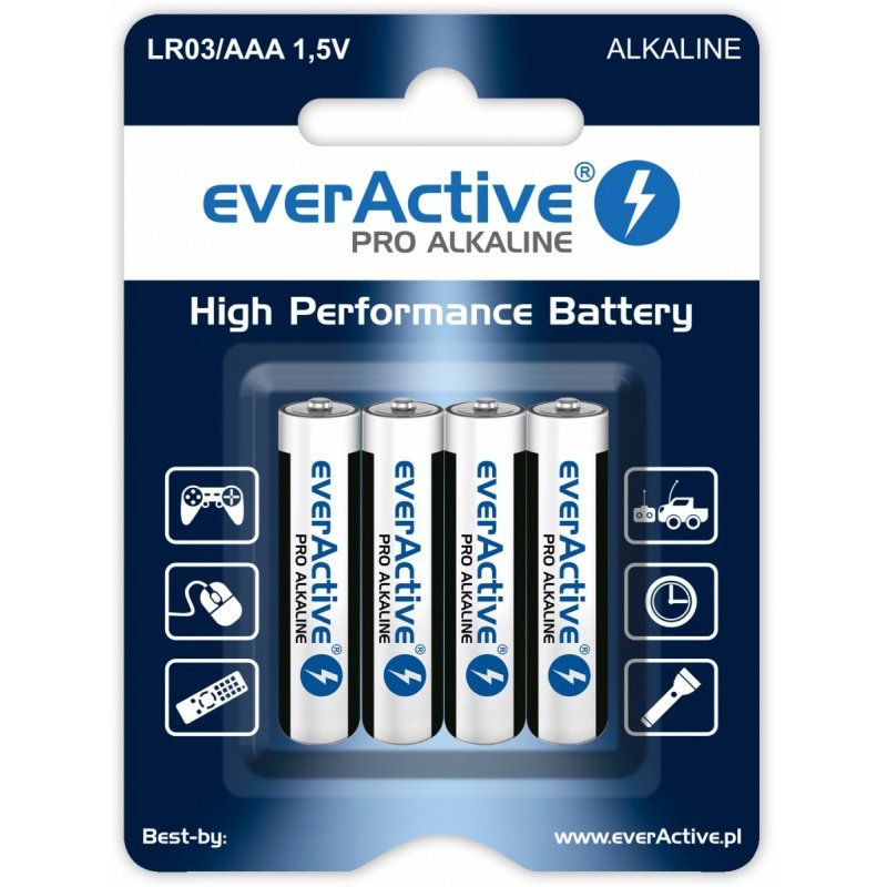 Everactive LR034BLPA pile domestique Batterie à usage unique AAA Alcaline