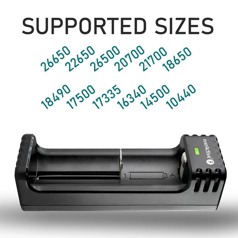 Charger for Cylindrical li-ion Batteries everActive LC-100