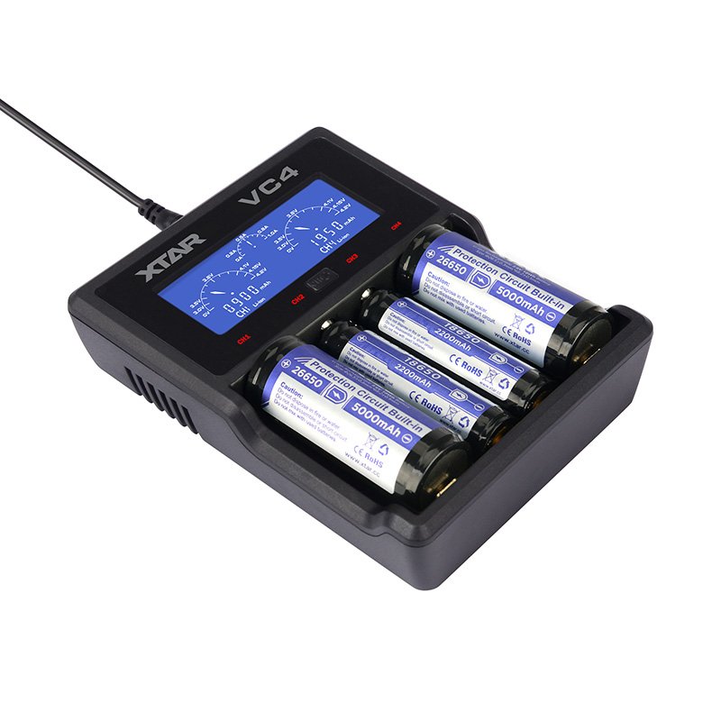 XTAR VC4 chargeur de batterie Pile domestique USB