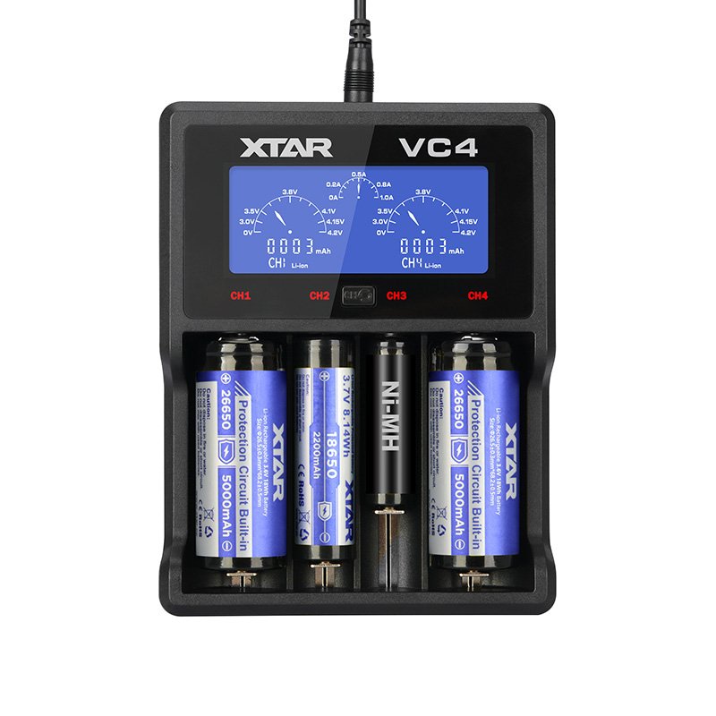 XTAR VC4 chargeur de batterie Pile domestique USB