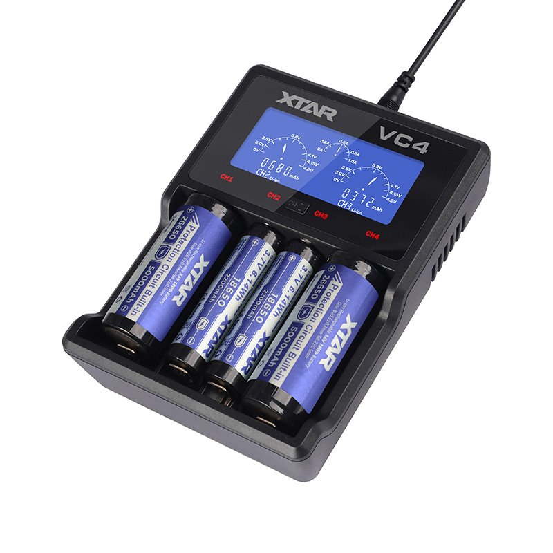 XTAR VC4 chargeur de batterie Pile domestique USB