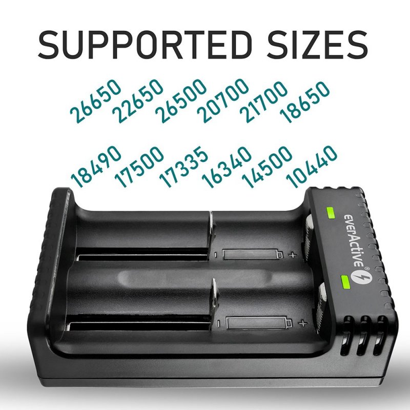 Charger for Cylindrical li-ion Batteries everActive LC-200