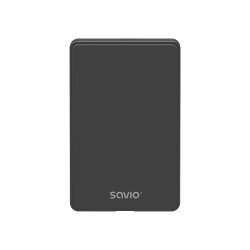 Savio AK-65 storage drive enclosure HDD/SSD enclosure Black 2.5"