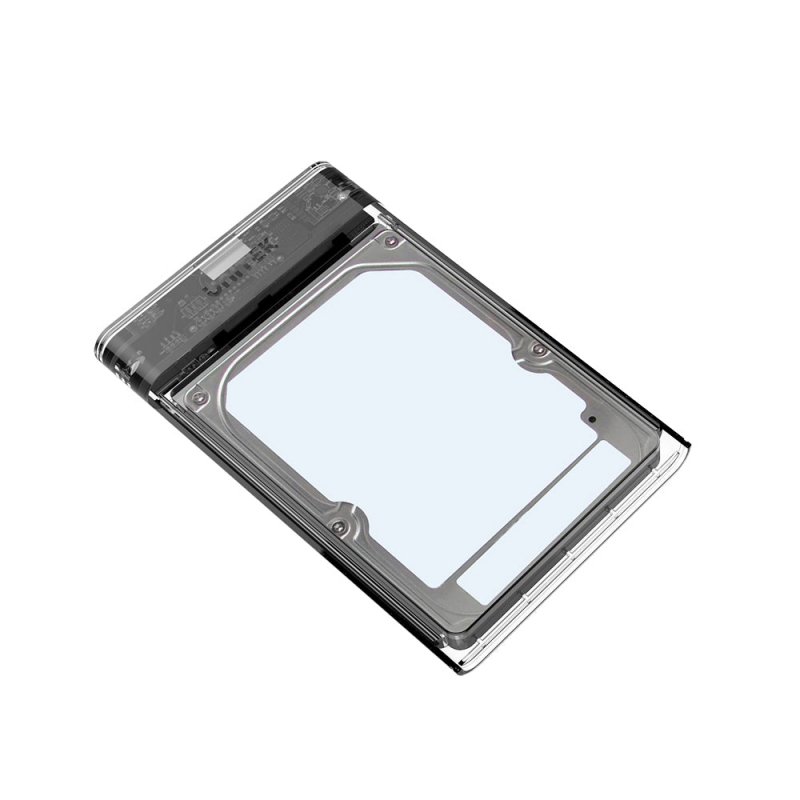 UNITEK S1103A Boîtier de disques de stockage Boîtier disque dur/SSD Transparent 2.5"