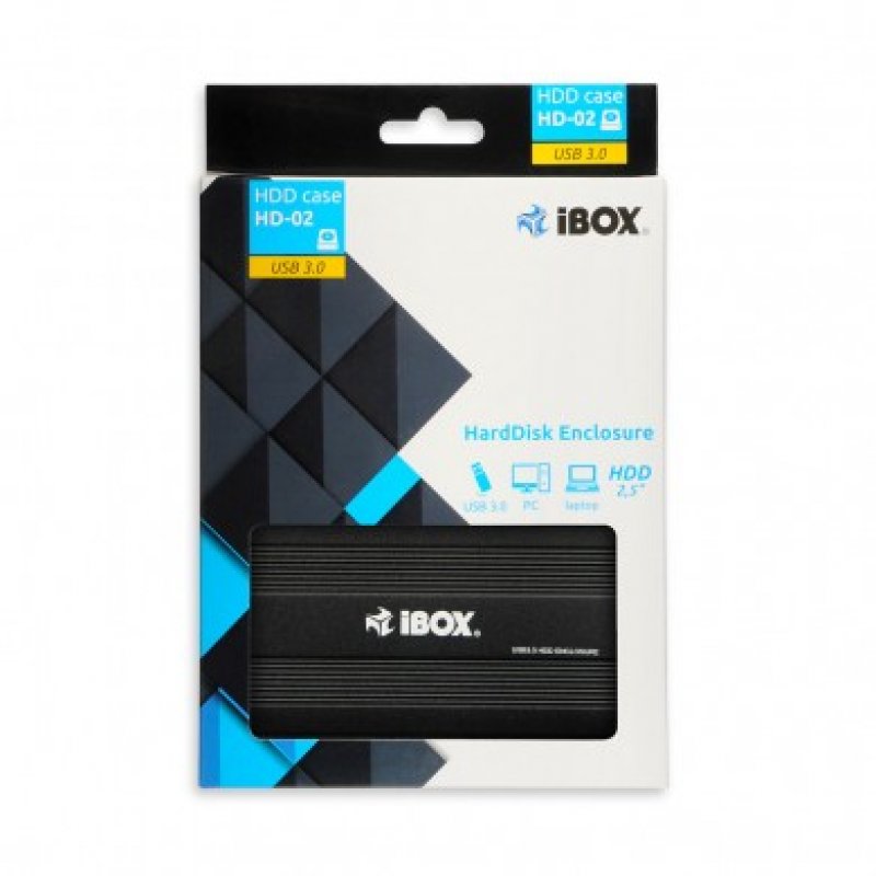 iBox HD-02 Boîtier HDD Noir 2.5"