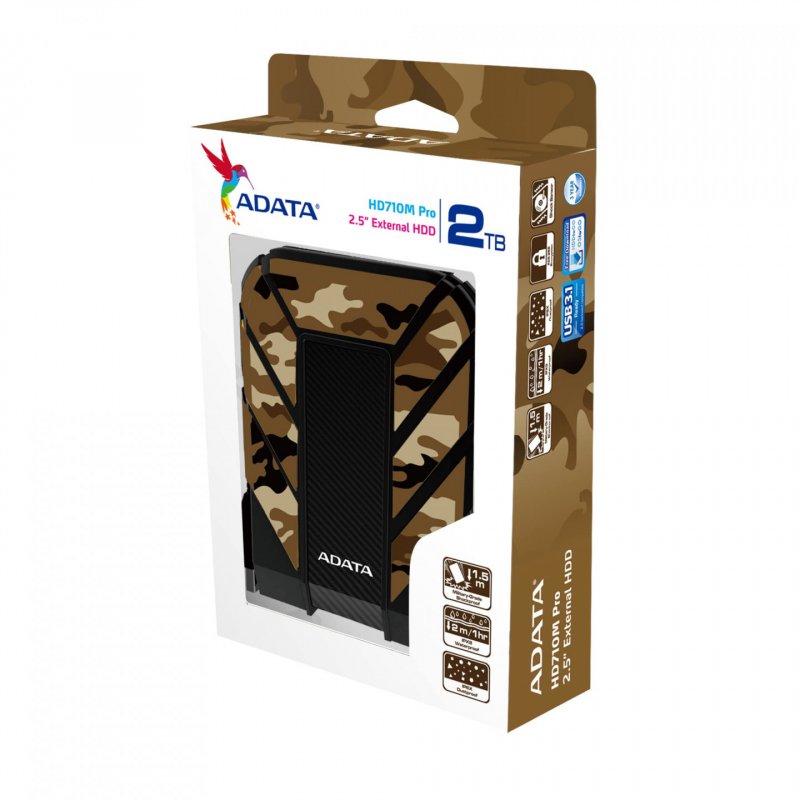 ADATA HD710M Pro disque dur externe 2 To Camouflage