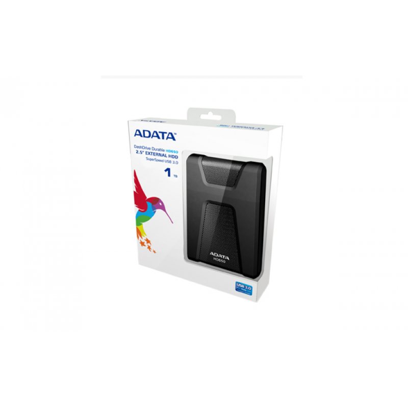 ADATA DashDrive Durable HD650 disque dur externe 1 To Noir