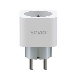 Savio WI-FI smart socket 16A AS-01 White Sans fil Blanc