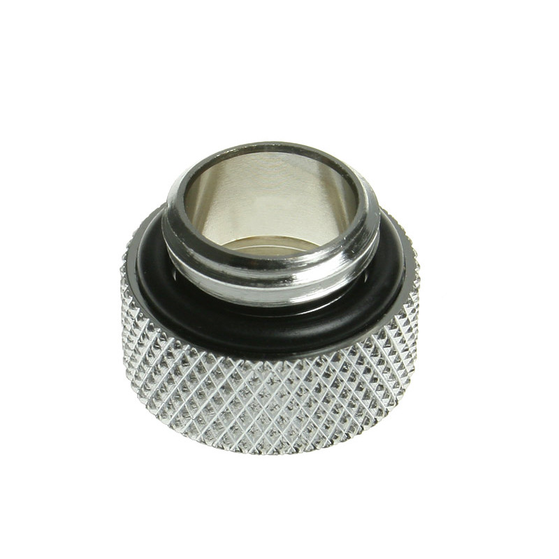 Bitspower Adapter G1/4 Zoll AG auf G1/4 Zoll IG - silber glänzend