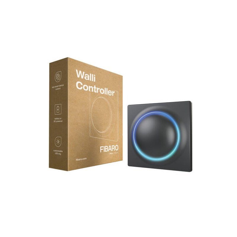 Fibaro FGWCEU-201-1-8 contrôleur d'éclairage domestique intelligent Sans fil Noir