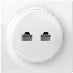 Fibaro Walli N prise de courant 2 x RJ-45 Blanc