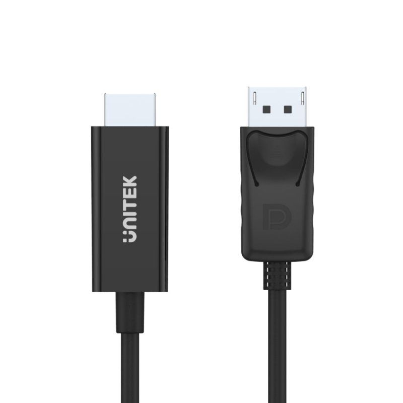 UNITEK Y-5118CA câble vidéo et adaptateur 1,8 m HDMI Type A (Standard) DisplayPort Noir