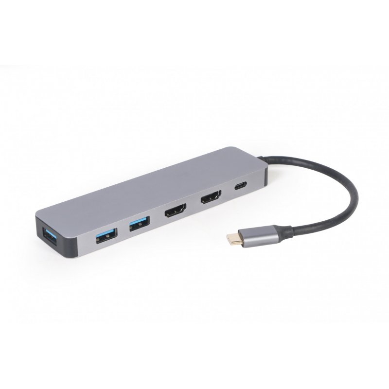 Gembird A-CM-COMBO3-03 USB Type-C 3-in-1 multi-port adapter (Hub HDMI PD)