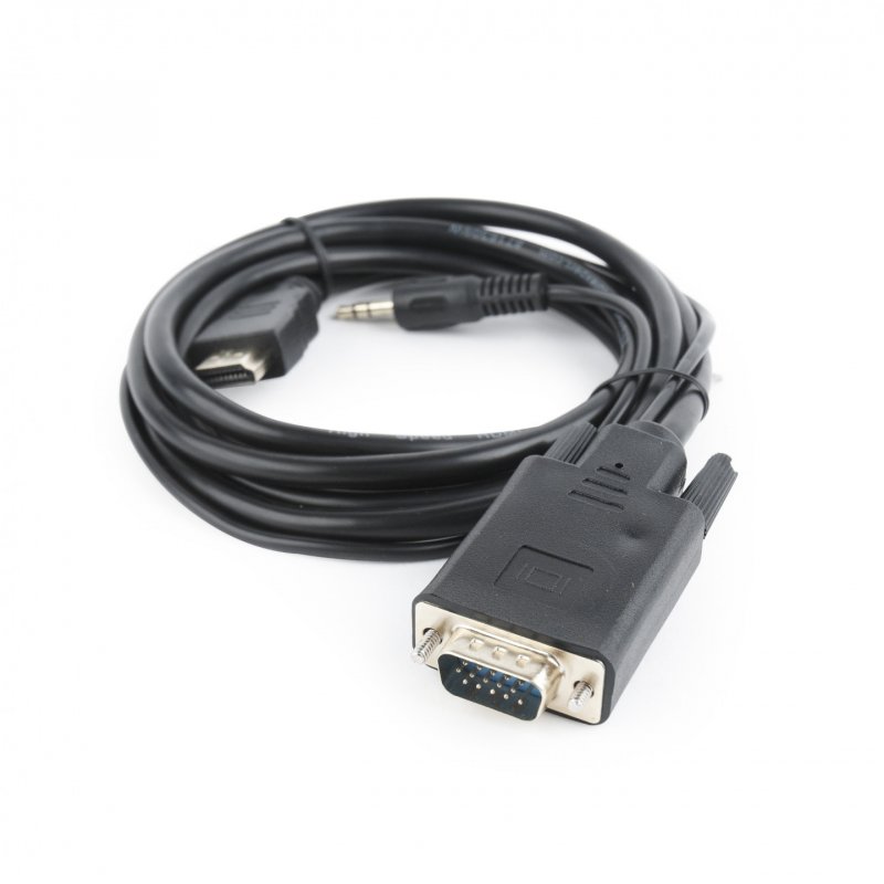 Gembird A-HDMI-VGA-03-10 video cable adapter 3 m HDMI 3.5mm VGA (D-Sub) Black