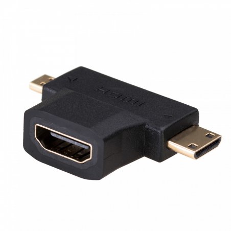 Akyga AK-AD-23 changeur de genre de câble HDMI miniHDMI / microHDMI Noir