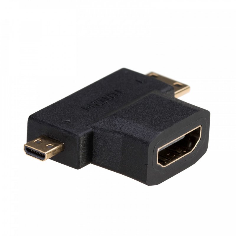 Akyga AK-AD-23 changeur de genre de câble HDMI miniHDMI / microHDMI Noir