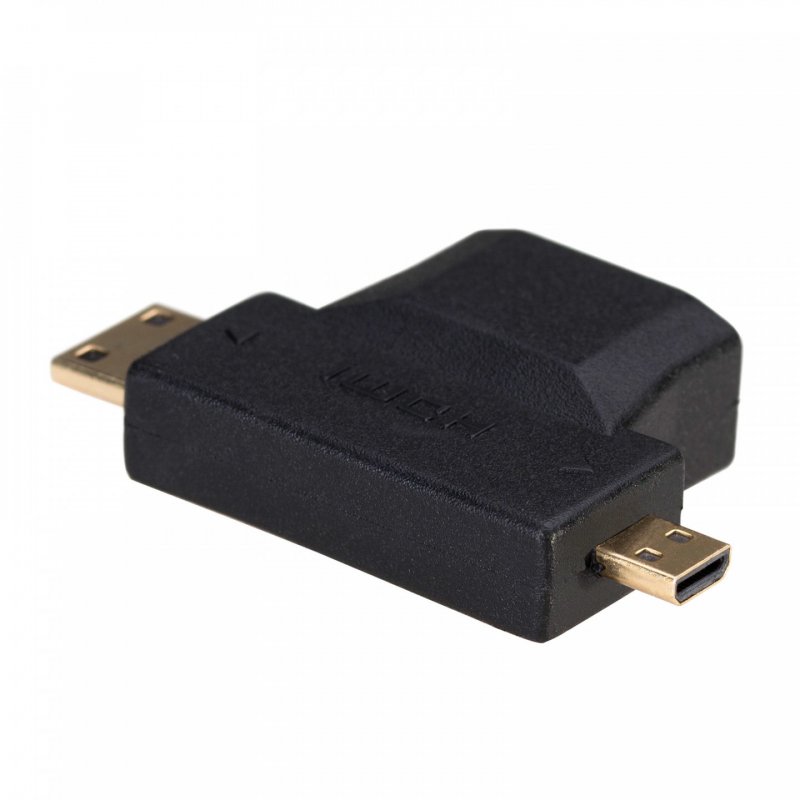 Akyga AK-AD-23 changeur de genre de câble HDMI miniHDMI / microHDMI Noir