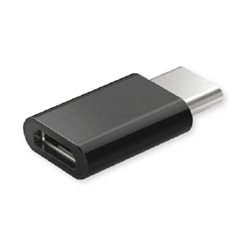 Savio AK-31 / B changeur de genre de câble Micro USB USB 3.1 Typ C Noir