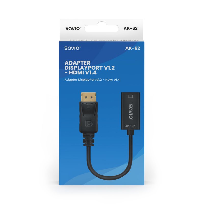 Savio AK-62 câble vidéo et adaptateur 0,2 m DisplayPort HDMI