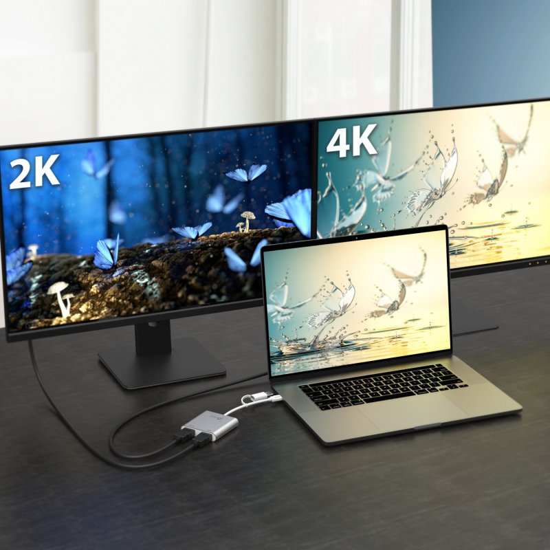 j5create JCA365-N Adaptateur Multi-Moniteurs USB-C vers Double HDMI™