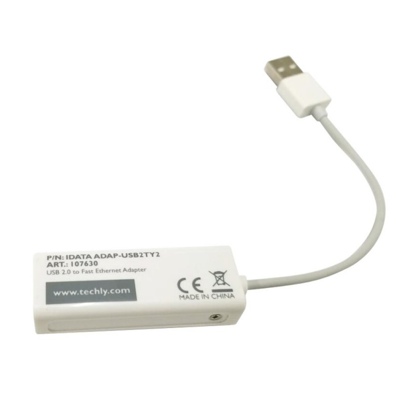 Techly IDATA ADAP-USB2TY2 carte réseau Ethernet 100 Mbit/s