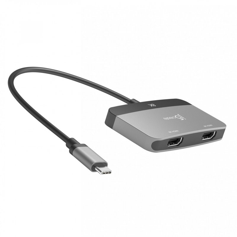 j5create JCA465-N Adaptateur d'écran 8K USB-C vers double HDMI™