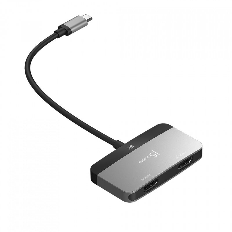 j5create JCA465-N Adaptateur d'écran 8K USB-C vers double HDMI™